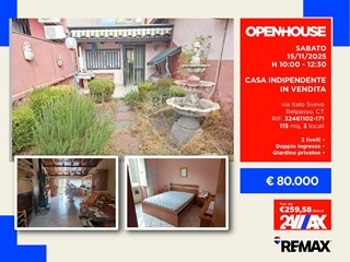 Casa Indipendente in Vendita a Belpasso, 80'000€, 115 m²