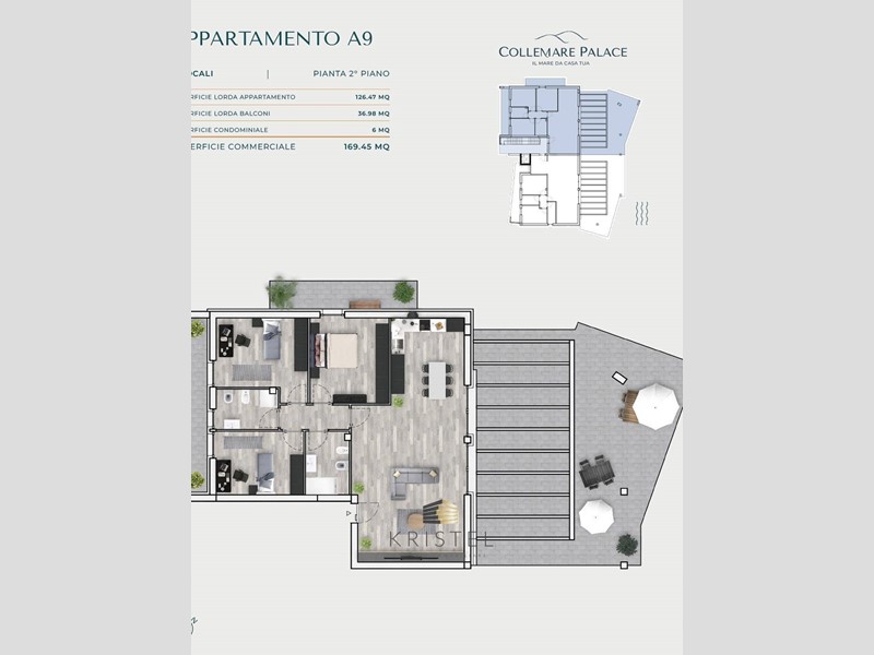 Attico in Vendita a Montesilvano, 475'000€, 169 m²