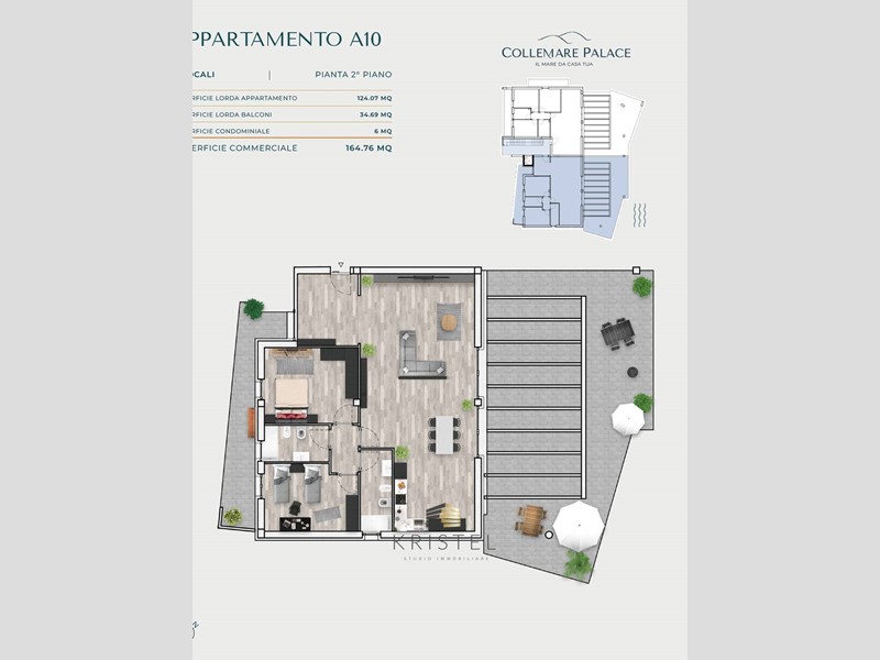 Attico in Vendita a Montesilvano, 469'000€, 164 m²