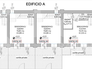 Trilocale in Vendita a Bologna, 240'000€, 75 m²