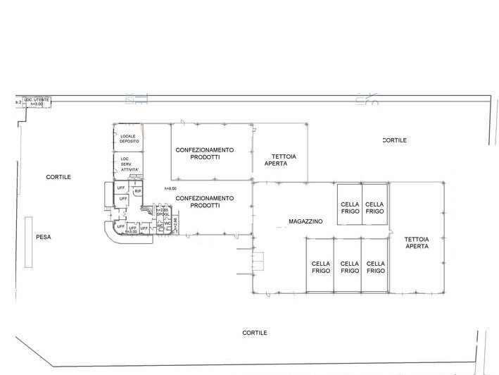 Capannone in Vendita a Castelnuovo Scrivia, 1'790'164€, 5536 m²