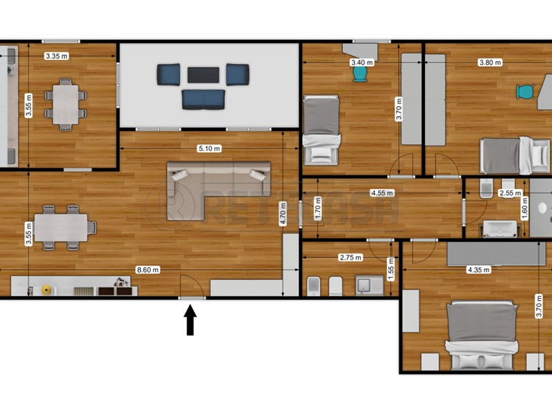 Quadrilocale in Affitto a Bisceglie, zona Centro, 850&euro;, 118 m²