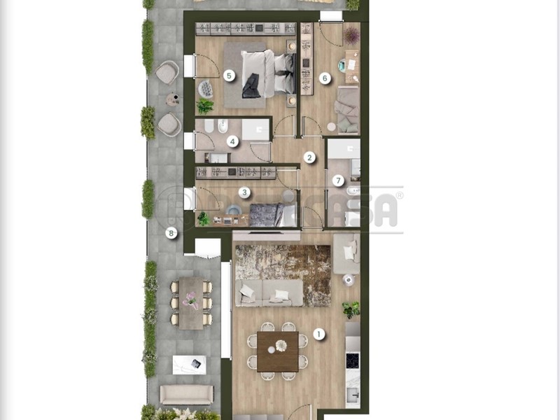 Appartamento in Vendita a Vicenza, 304'000&euro;, 112 m², con Box