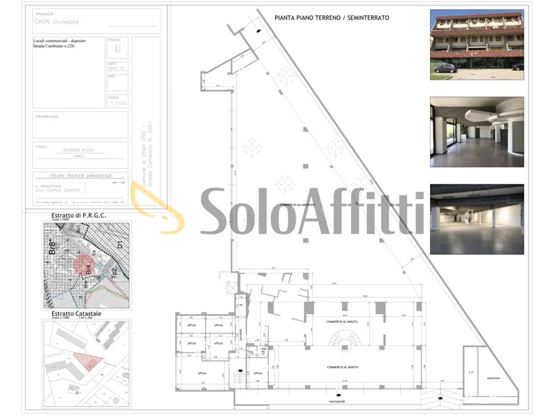 Magazzino in Affitto a Chieri, zona Strada Cambiano, 1'500€, 1000 m²