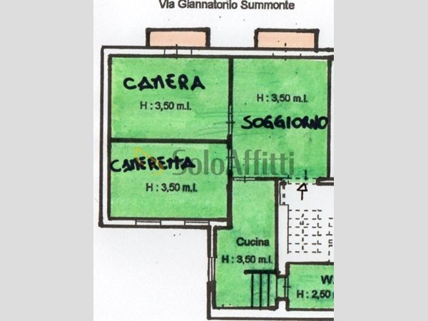 Trilocale in Affitto a Napoli, zona Porto, 900€, 60 m², arredato