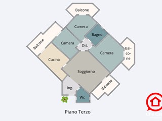 Quadrilocale in Vendita a Gambettola, 185'000€, 148 m², arredato, con Box