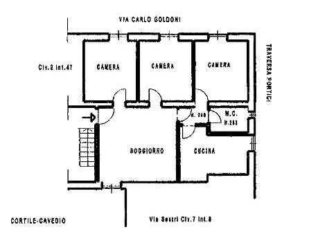 Appartamento in Vendita a Genova, zona Sestri Ponente, 74'250€, 114 m²