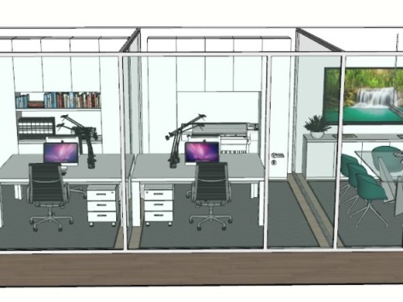 Ufficio in Affitto a Colverde, 1'500€, 100 m²