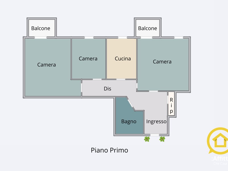 Monolocale in Affitto a Cesena, zona Centrale, 190€, 25 m², arredato