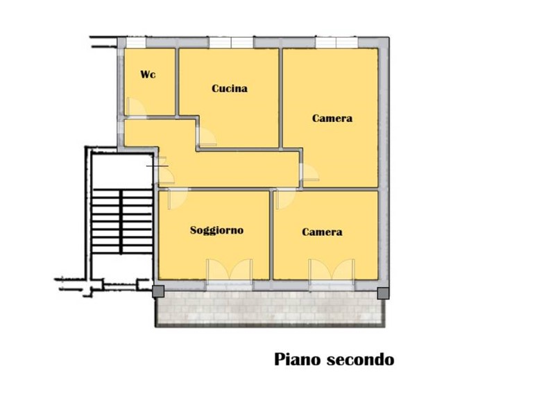 Appartamento in Vendita a Porto San Giorgio, 159'000€, 77 m²