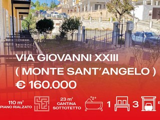 Appartamento in Vendita a Monte Sant'Angelo, 160'000&euro;, 110 m²