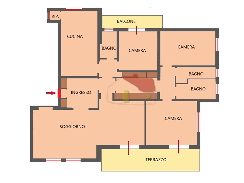 Appartamento in Vendita a Sanremo, 170 m², arredato, con Box
