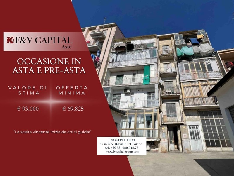 Appartamento in Vendita a Torino, 69'825€, 112 m²
