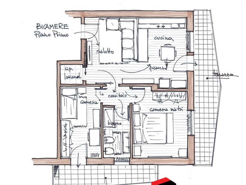 Quadrilocale in Vendita a Villaverla, 133'000&euro;, 85 m²