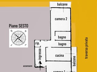 Trilocale in Vendita a Salerno, zona Parco Pinocchio, 250'000€, 74 m²