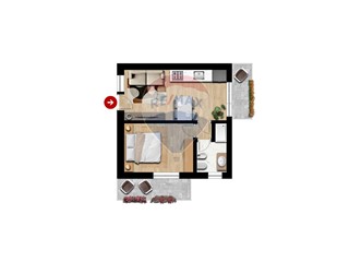 Trilocale in Vendita a Viareggio, 130'000€, 46 m²