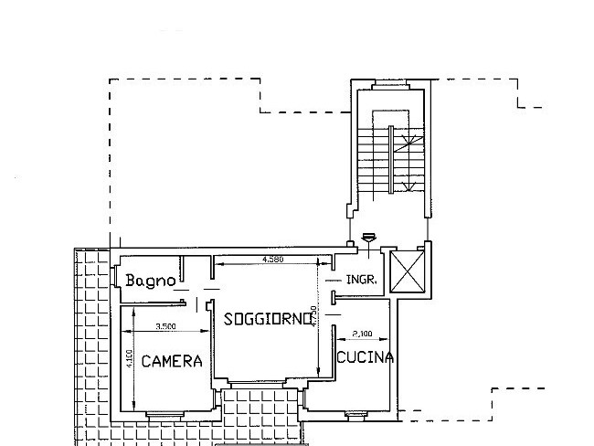 Quadrilocale in Vendita a Cuneo, 87'600€, 76 m², con Box