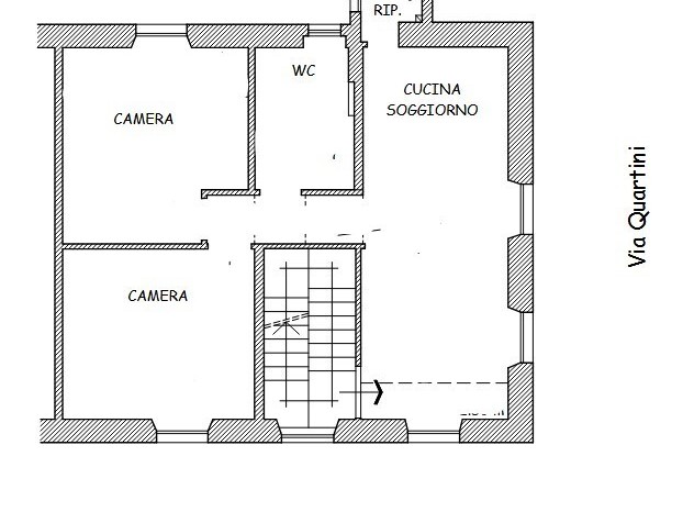 Appartamento in Vendita a Genova, zona Rivarolo, 37'500&euro;, 62 m²