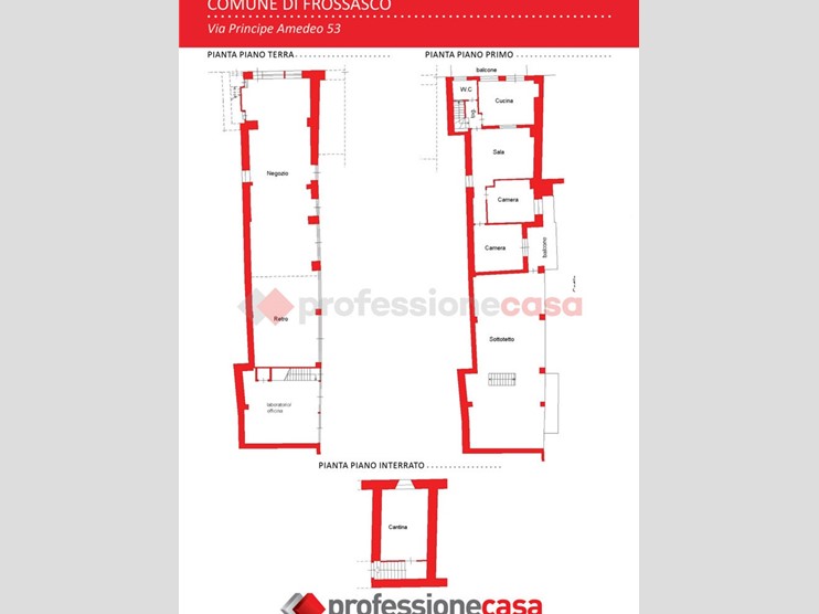 Attività commerciale in Vendita a Frossasco, 49'000&euro;, 100 m²