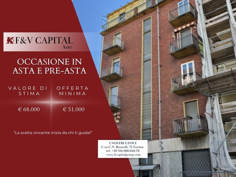 Trilocale in Vendita a Torino, 51'000&euro;, 59 m²