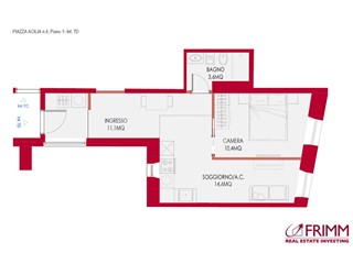 Bilocale in Vendita a Roma, 390'000€, 51 m²