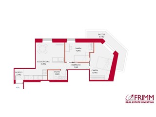 Trilocale in Vendita a Roma, 450'000€, 62 m²