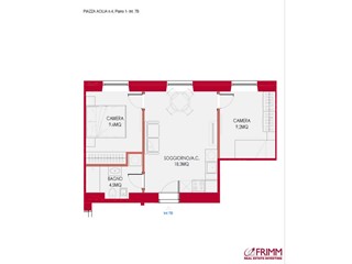 Trilocale in Vendita a Roma, 415'000€, 51 m²