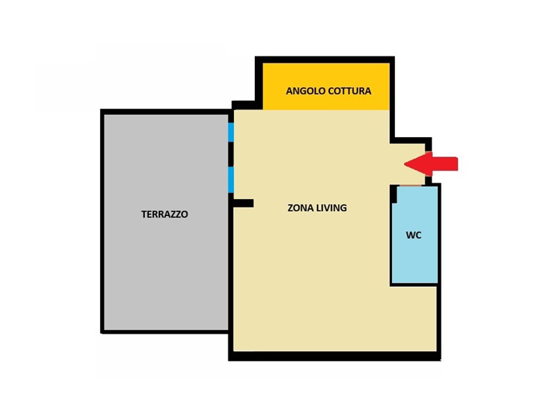 Attico in Vendita a San Nicola la Strada, 95'000&euro;, 53 m²