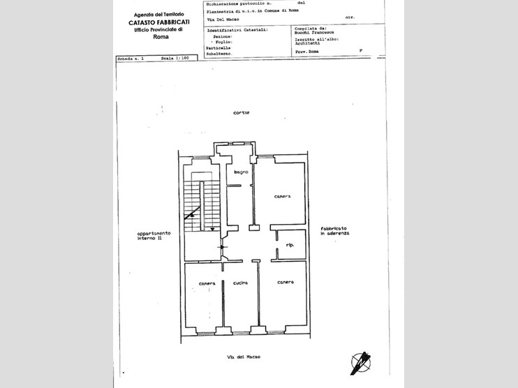 Trilocale in Vendita a Roma, 350'000€, 103 m²