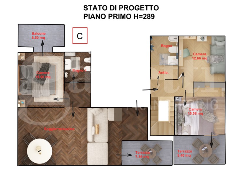 Bilocale in Vendita a Rozzano, 380'000&euro;, 103 m², con Box