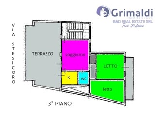 Trilocale in Vendita a Bagheria, 49'000&euro;, 70 m²