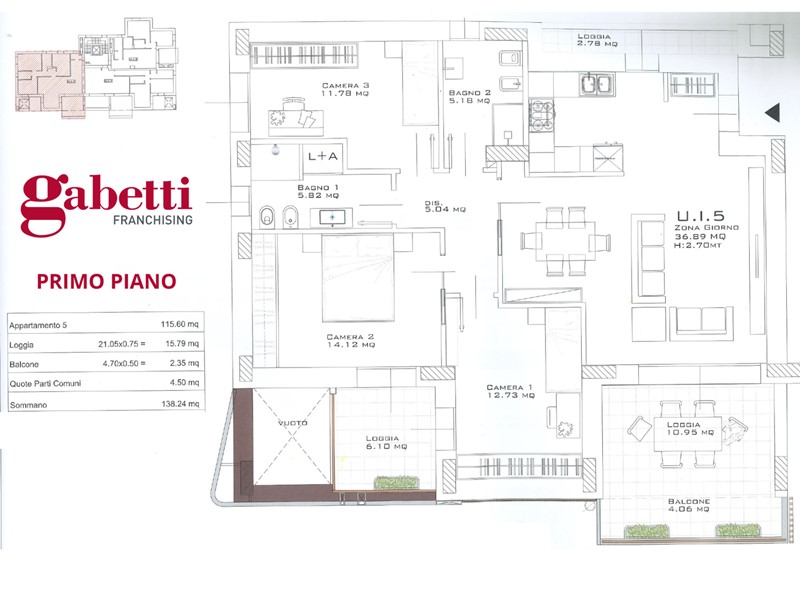 Quadrilocale in Vendita a Rimini, 550'000€, 138 m²