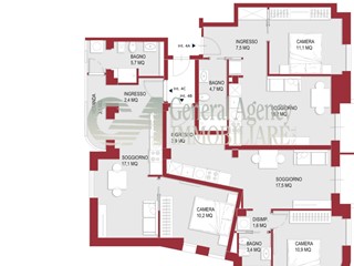 Trilocale in Vendita a Roma, 370'000€, 47 m²