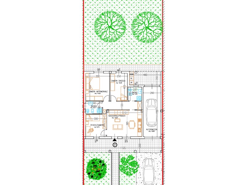 Villa bifamiliare in Vendita a Grosseto, zona Roselle, 315'000&euro;, 90 m², con Box