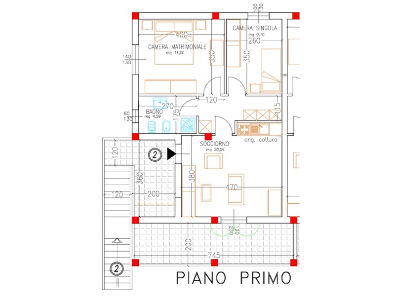 Villa bifamiliare in Vendita a Grosseto, zona Roselle, 220'000&euro;, 70 m²