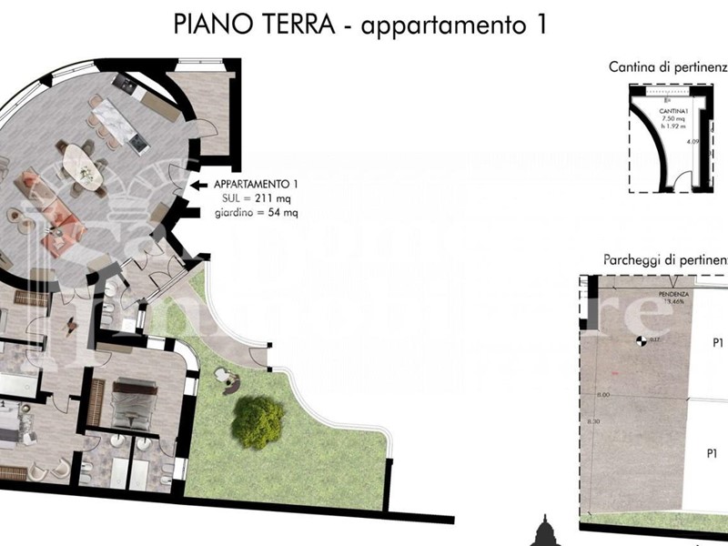 Appartamento in Vendita a Pisa, 850'000&euro;, 211 m²