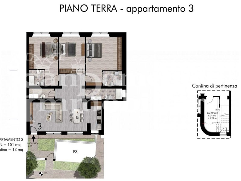 Quadrilocale in Vendita a Pisa, 624'000&euro;, 151 m²