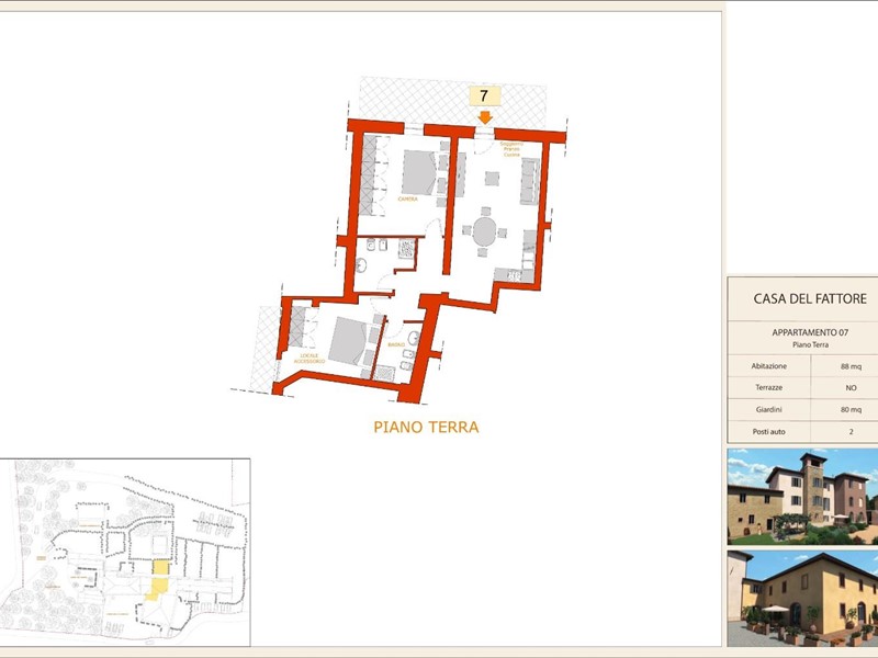 Trilocale in Vendita a Siena, 295'000€, 88 m²
