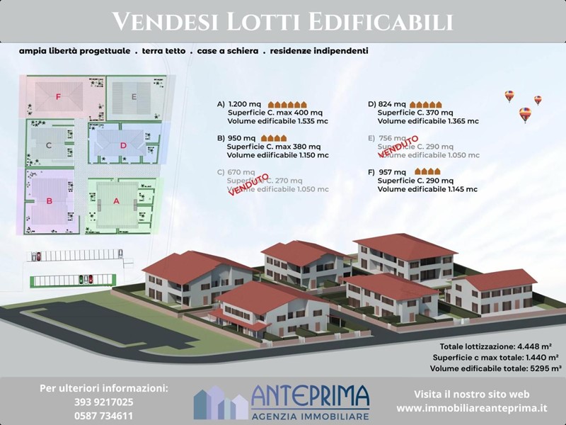 Terreno edificabile in Vendita a Ponsacco, 148'000&euro;, 824 m²