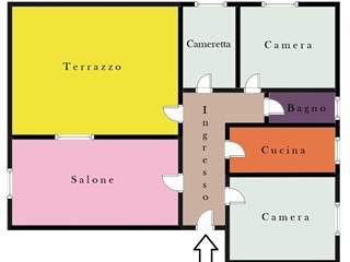 Attico in Vendita a Roma, 325'000€, 115 m²