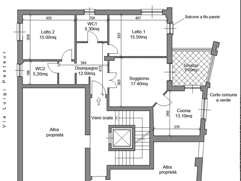 Appartamento in Vendita a Torino, 142'500&euro;, 106 m², con Box