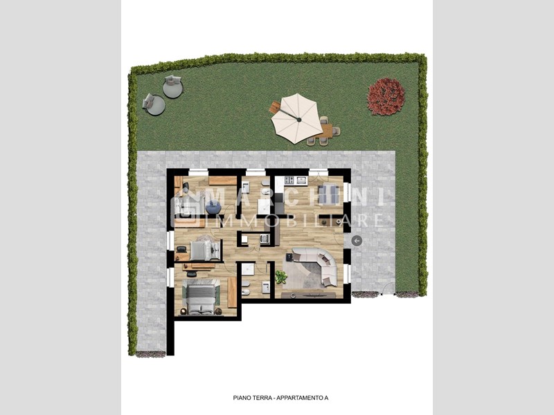 Appartamento in Vendita a Capannori, zona Guamo, 365'000€, 121 m²