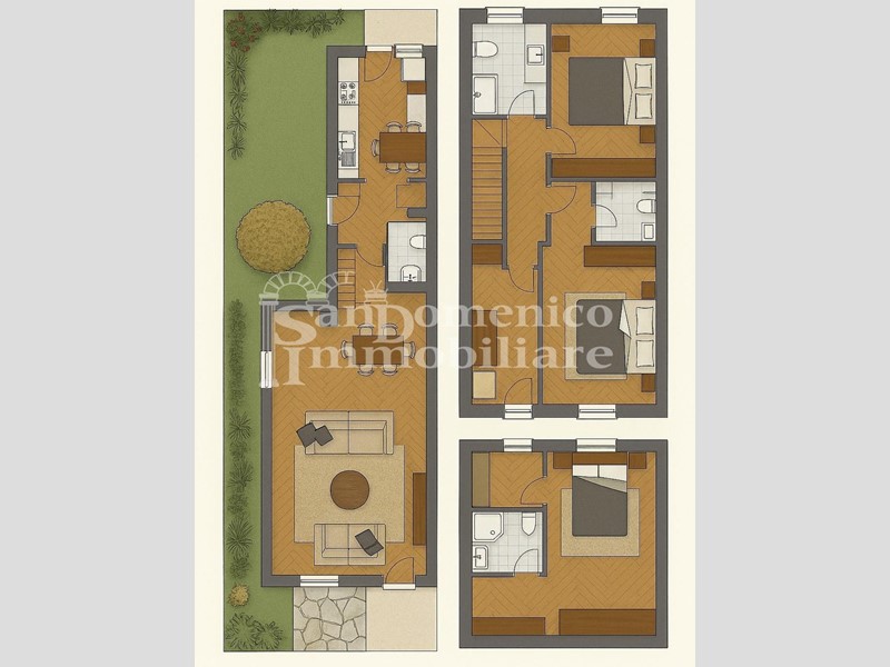 Casa Indipendente in Vendita a Cascina, zona Musigliano, 205'000&euro;, 110 m², con Box