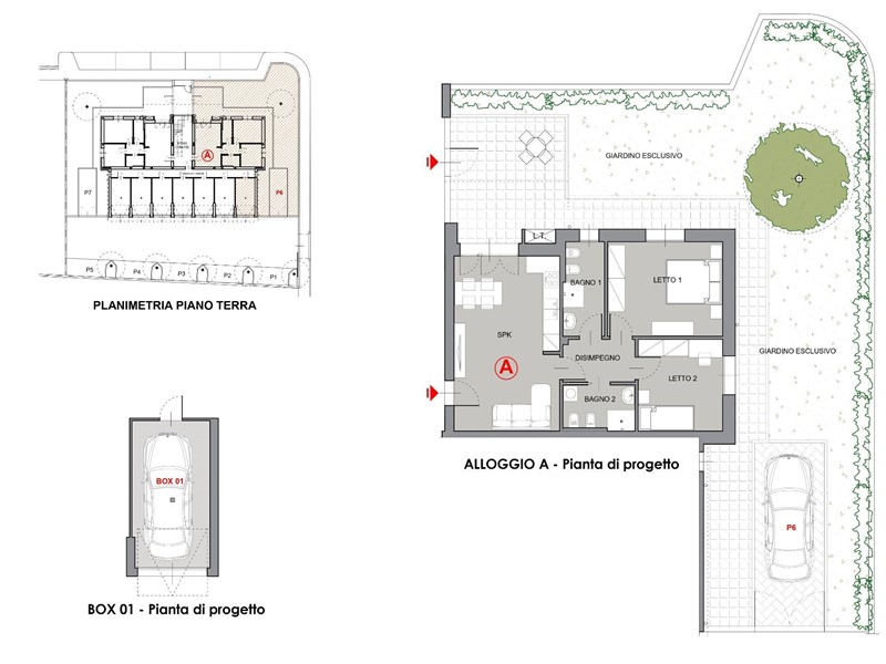 Trilocale in Vendita a Bentivoglio, 213'000€, 100 m²