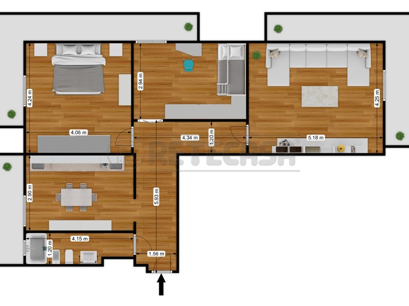 Trilocale in Vendita a Bisceglie, zona Via Imbriani, 120'000&euro;, 