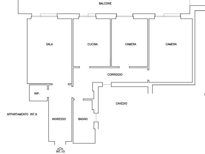 Appartamento in Vendita a Genova, 104'448€, 102 m²