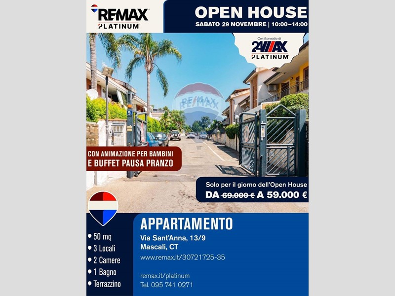 Trilocale in Vendita a Mascali, 59'000€, 50 m²