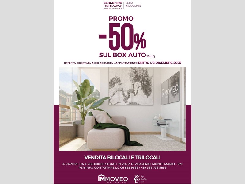 Bilocale in Vendita a Roma, 280'250€, 59 m²