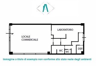 Capannone in Vendita a Caselette, 53'250&euro;, 283 m²