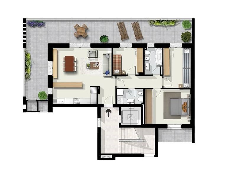 Quadrilocale in Vendita a San Giovanni Teatino, 337'000€, 113 m²